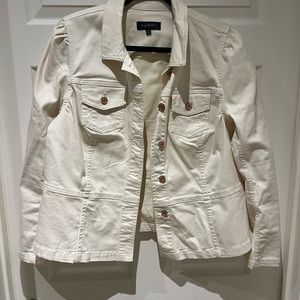 Talbots Shirt Jacket Size XL in Sandstone